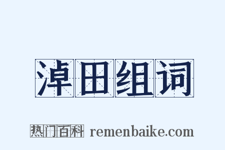 淖田组词是什么意思的图片